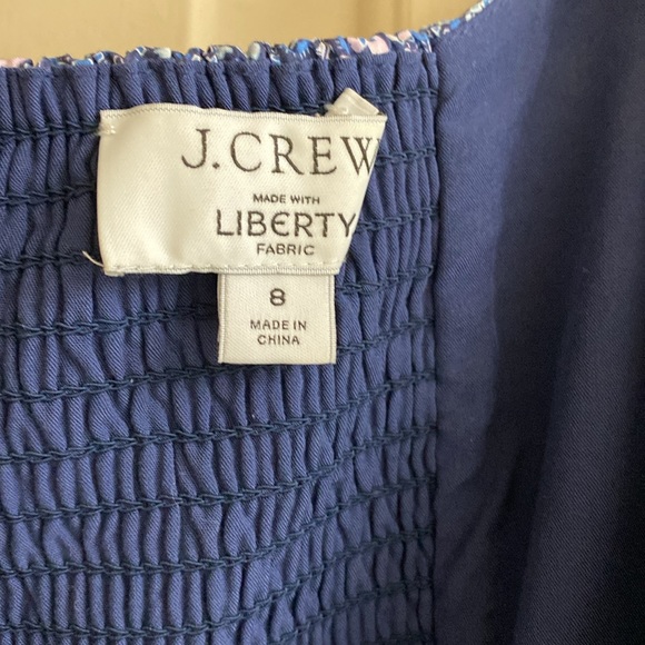 J.Crew Sweetheart long-sleeve mini dress in Liberty Bourton Bloom Floral Size 8 - Picture 5 of 8